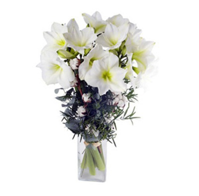 bouquet with white lilies